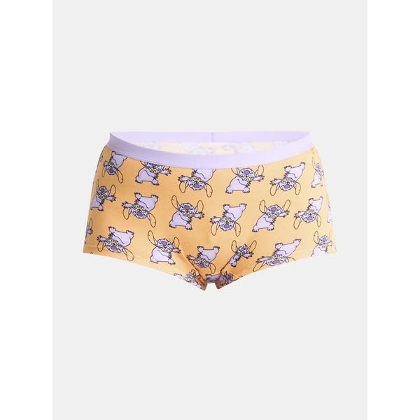 Disney Stitch Women's Halloween Boyshort Panties 3-Pack Medium
