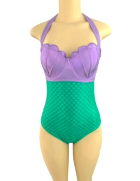 Disney The Little Mermaid Ariel Bathing Suit Swim Suit W/Tags Juniors Medium New