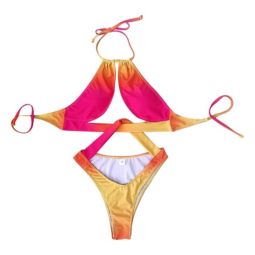 Dissolving One Piece Swimwear Bikini Swimming Suit For Girls 14-16 One Piece