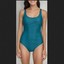 DKNY Women's One-Piece Swimsuit Blue Size M