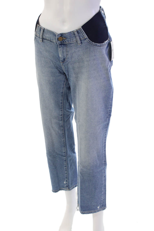 DL1961 Womens Patti Straight Maternity Ankle Jeans - Reef Size 28