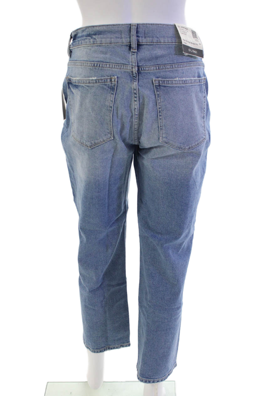 DL1961 Womens Patti Straight Maternity Ankle Jeans - Reef Size 28