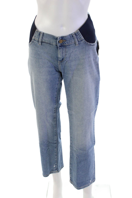 DL1961 Womens Patti Straight Maternity Ankle Jeans - Reef Size 28