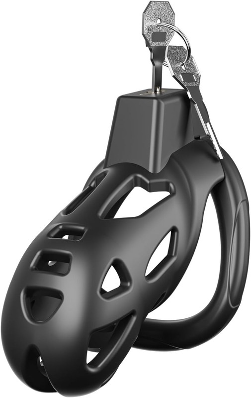 Dokehu Male Chastity Cage Large Lightweight Chastity Device with Adjustable 8