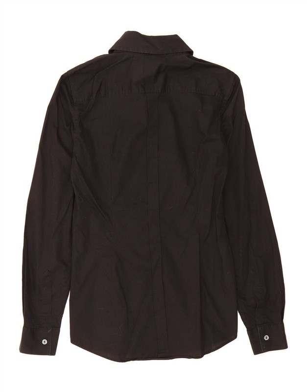 DOLCE & GABBANA Womens Shirt IT 44 Medium Black Cotton CG04