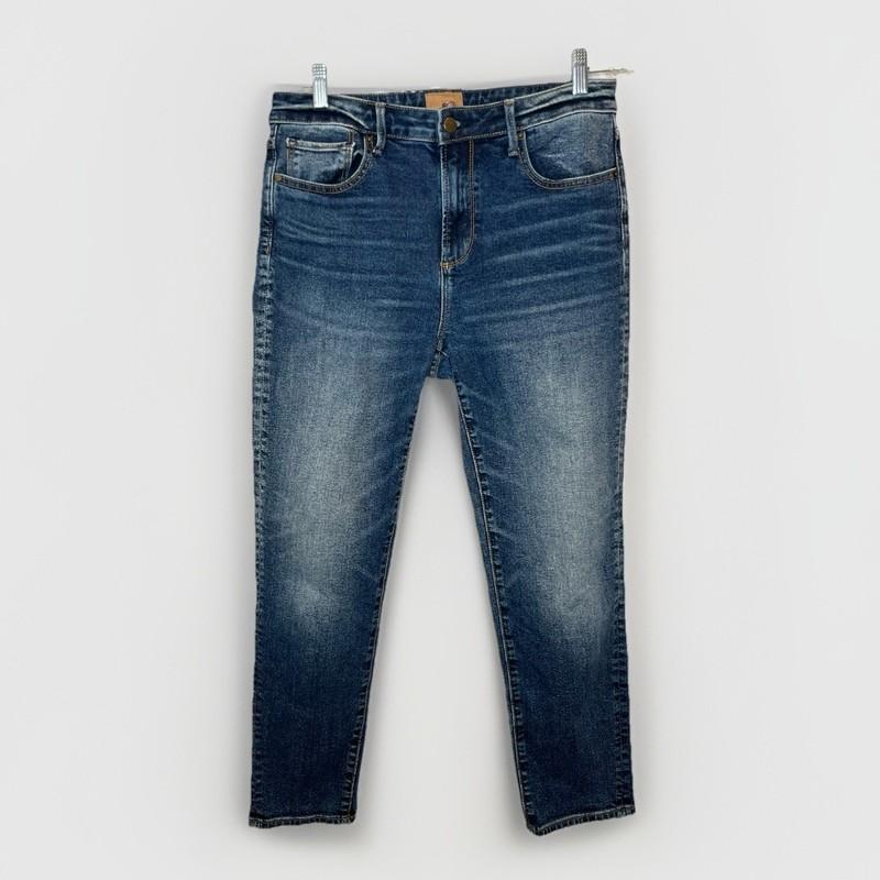 Driftwood Gizelle High-Rise Cropped Skinny Jeans 29 Medium Wash Cotton Denim