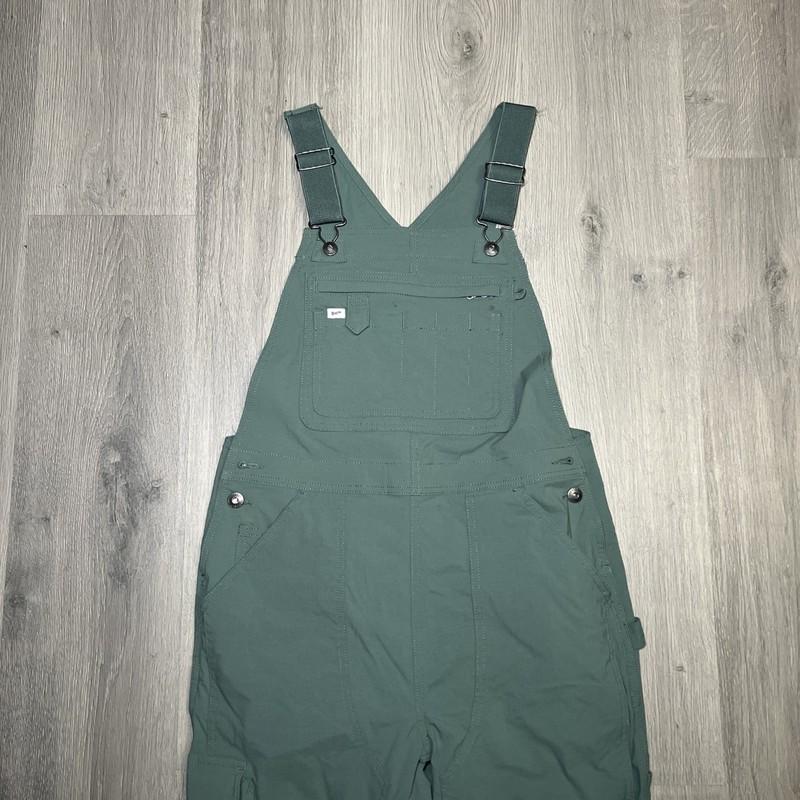 Duluth Heirloom Gardening Bib Overalls Green Sz Sx29 Rip Stop 33x28