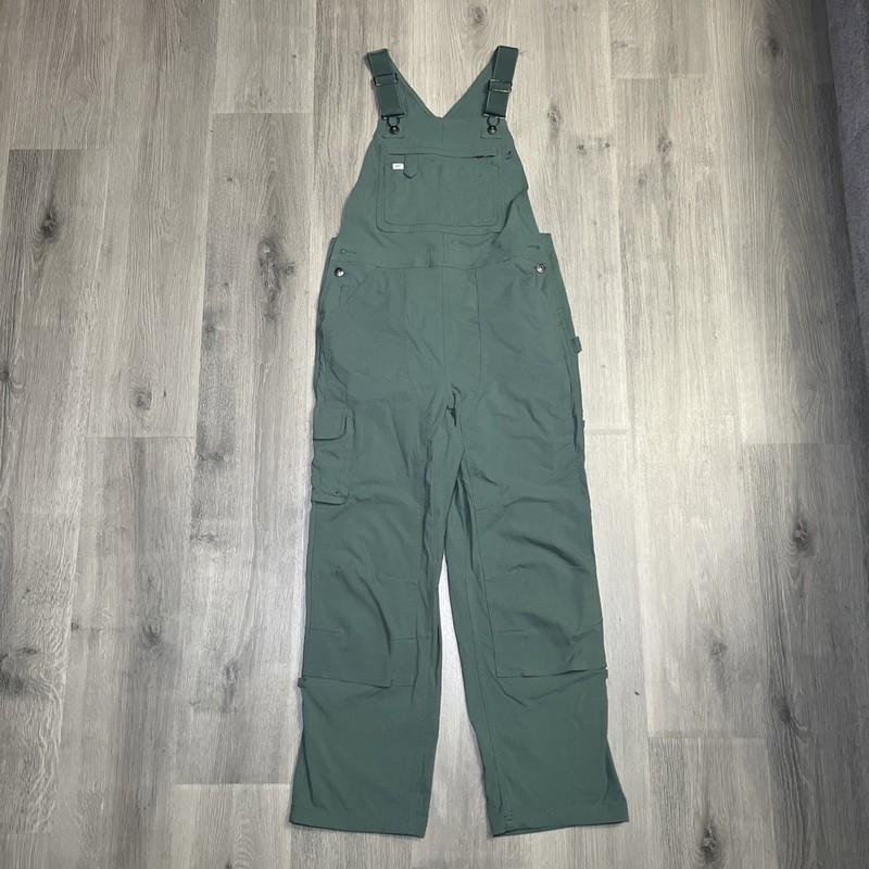 Duluth Heirloom Gardening Bib Overalls Green Sz Sx29 Rip Stop 33x28