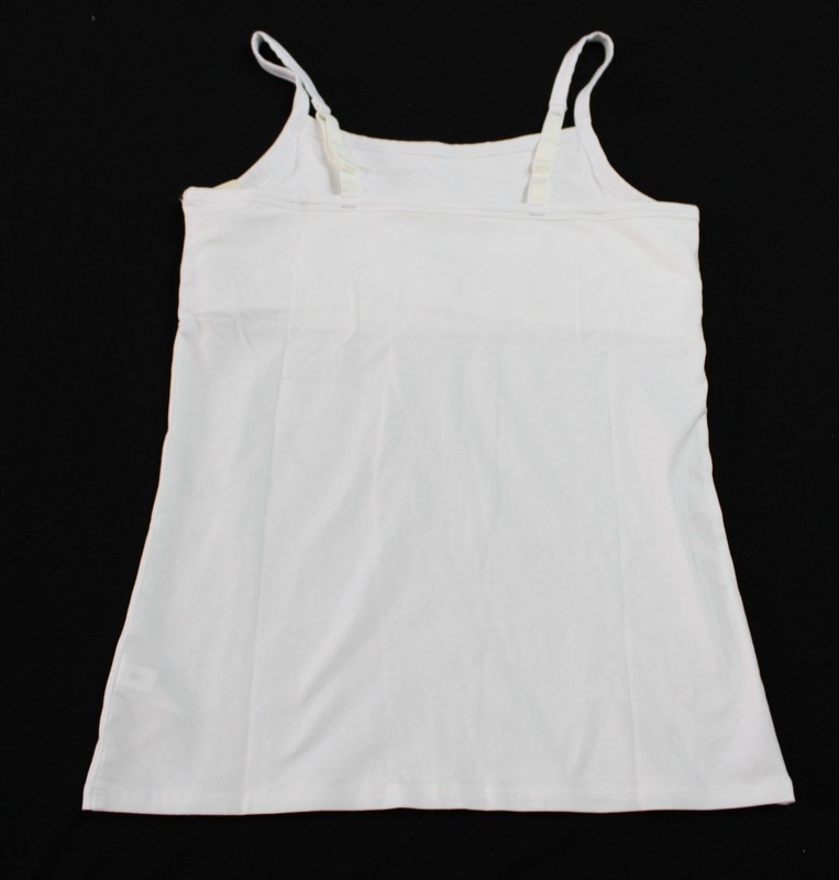 Duluth Trading Co Women's No-Yank Shelf Bra Cami DH3 White Medium NWT