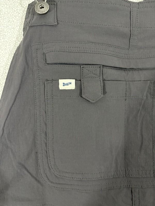 DULUTH TRADING OVERALLS WOMENS LARGE GRAY