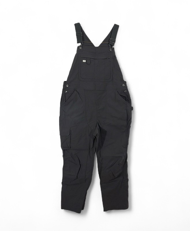 DULUTH TRADING OVERALLS WOMENS LARGE GRAY
