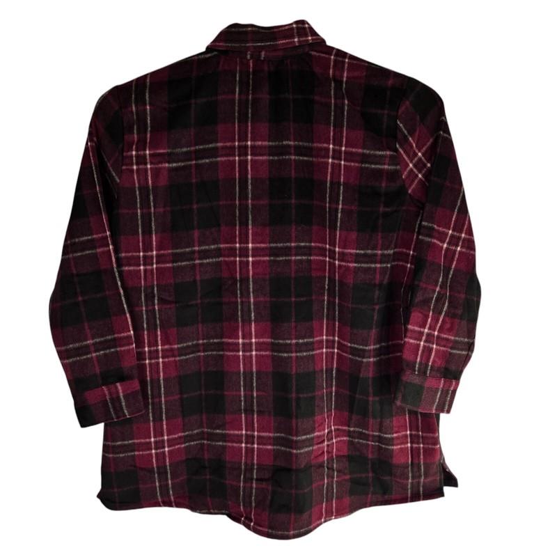 Eddie Bauer 286485 Womens Large Brandywine Plaid Boyfriend Pocket Shirt Jacket