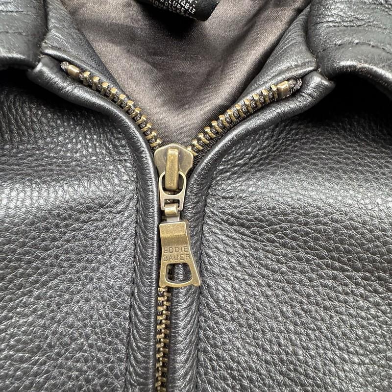 Eddie Bauer Legend Stine Soft Leather Jacket Women's Size Medium Black