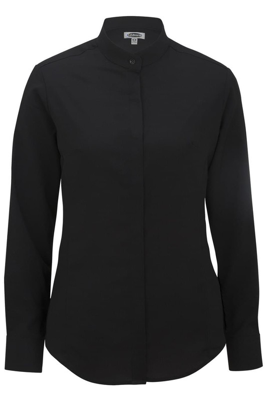 Edwards Garments 5392 Ladies Batiste Banded Collar Shirt