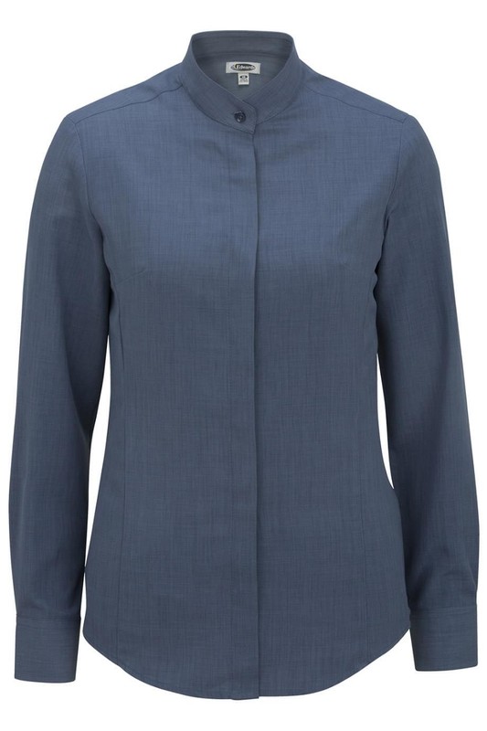 Edwards Garments 5392 Ladies Batiste Banded Collar Shirt