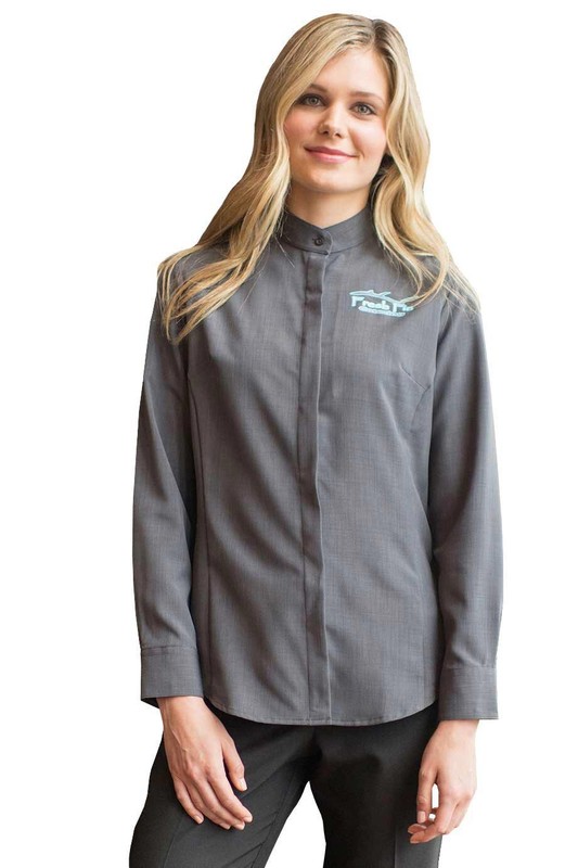 Edwards Garments 5392 Ladies Batiste Banded Collar Shirt Edwards Garments 5392 Ladies Batiste Banded Collar Shirt