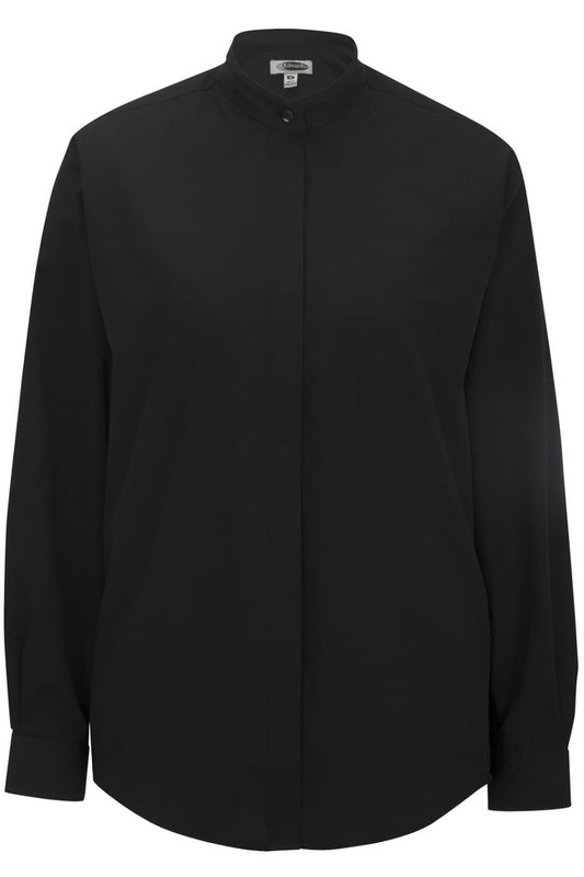 Edwards Garments 5396 Ladies Performance Long Sleeve Banded Collar Shirt