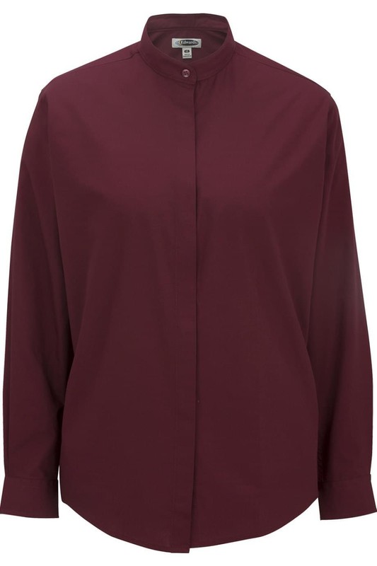 Edwards Garments 5396 Ladies Performance Long Sleeve Banded Collar Shirt