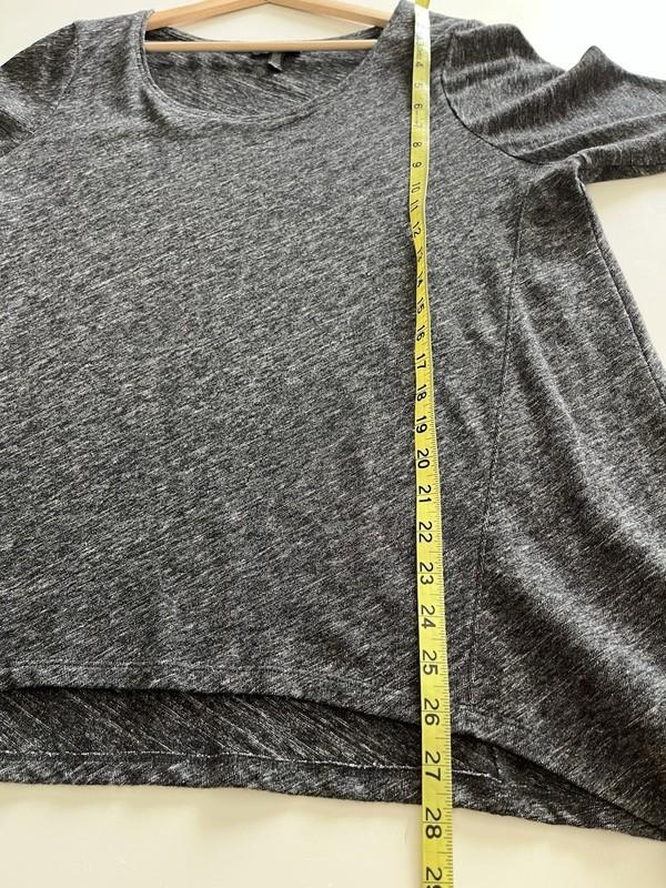 Eileen Fisher Organic Cotton Virgin Wool Asymmetrical Knit Top Size 1X