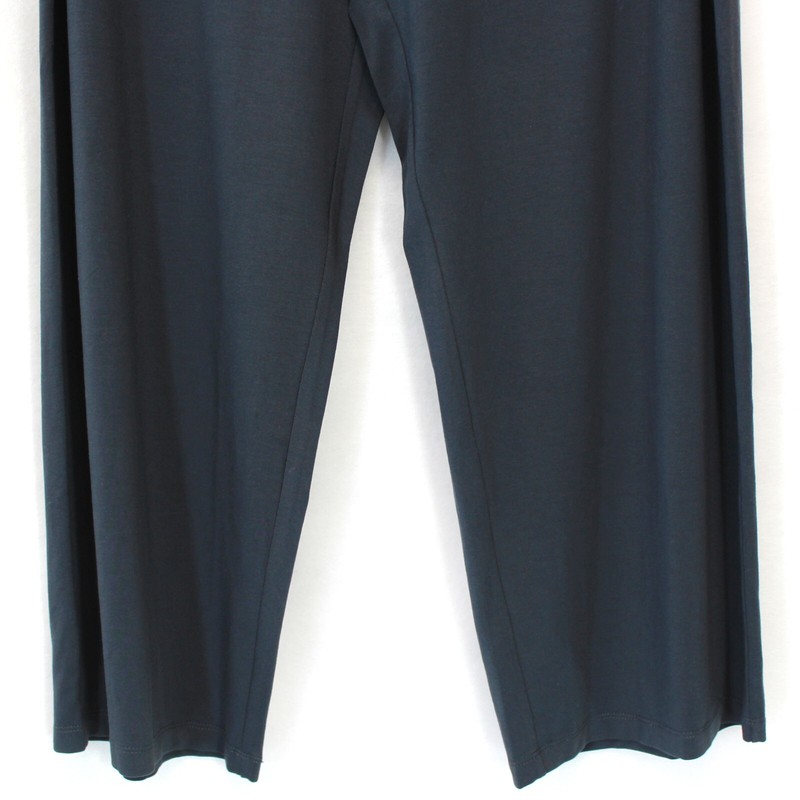 Eileen Fisher Plus Graphite Stretch Elastic Waist Jersey Knit Straight Pant 3X
