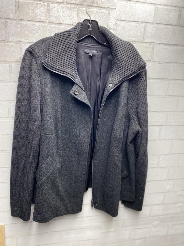 Eileen Fisher Women’s Plus 2X Merino Wool Blend Jacket With Ribbed