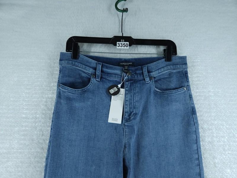 Eileen Fisher Women's Straight Ankle Jeans - Indigo Nwt Size Medium PETITE