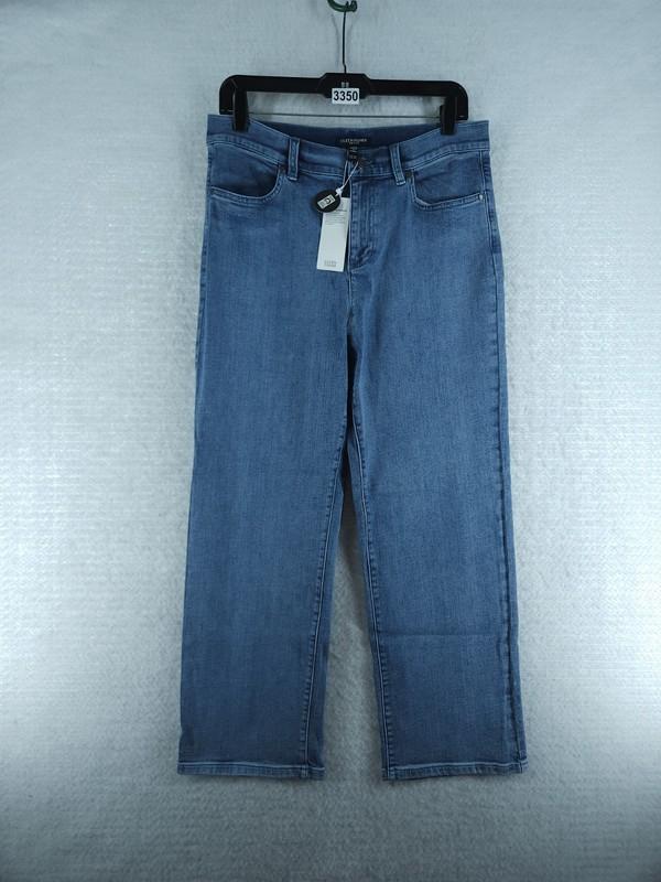 Eileen Fisher Women's Straight Ankle Jeans - Indigo Nwt Size Medium PETITE