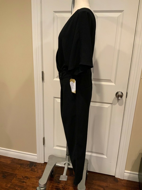 Elevenses Black Delaware Jumpsuit W/ Dolman Sleeves Size 0P NWT