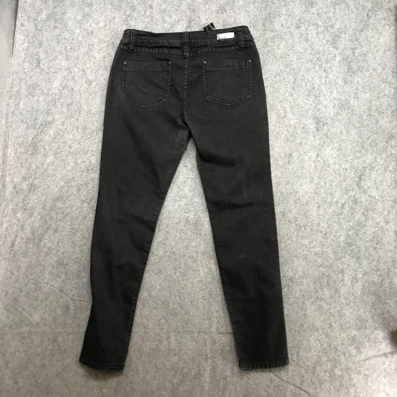 Elle Jeans Womens Size 10R Black Skinny Fit Regular Waist Stretch 5 Pocket Denim