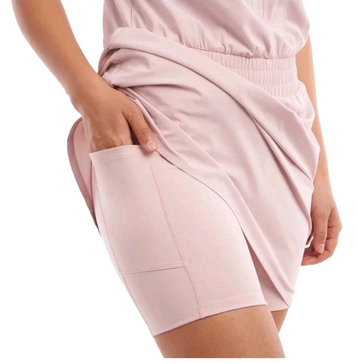 ELLE SPORT LADIES ACTIVE DRESS WITH SIDE POCKETS ON THE INNER SHORTS