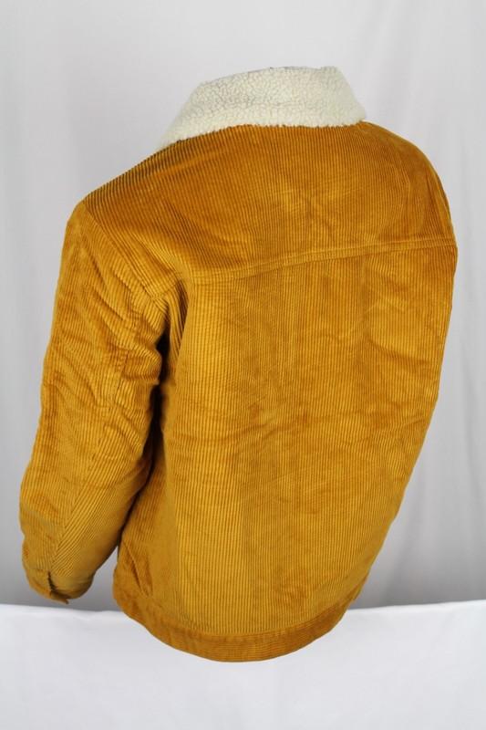 Empyre Women's Full Zip Corduroy Jacket Tatum Brown Sherpa Collar