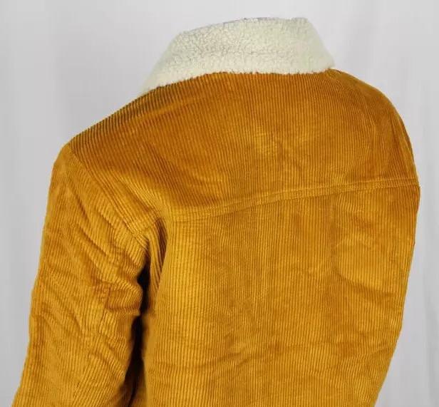 Empyre Women's Full Zip Corduroy Jacket Tatum Brown Sherpa Collar