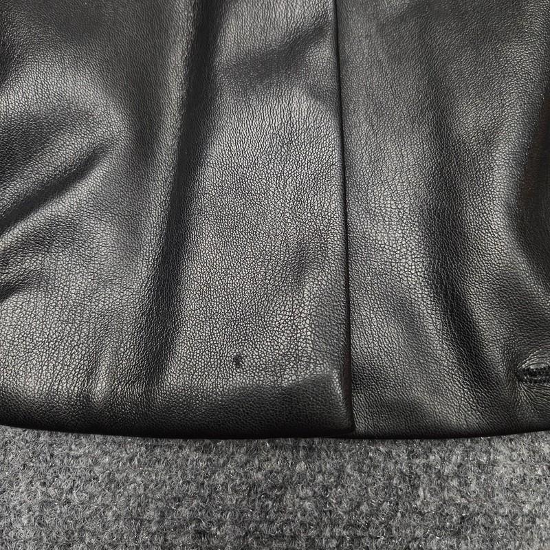 Evereve Vegan Leather Jacket Small Black Moto Minimalist Biker Street City Faux