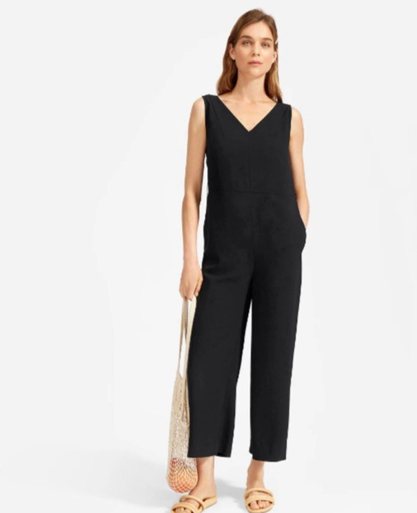 EVERLANE Sz 6 Jumpsuit Black