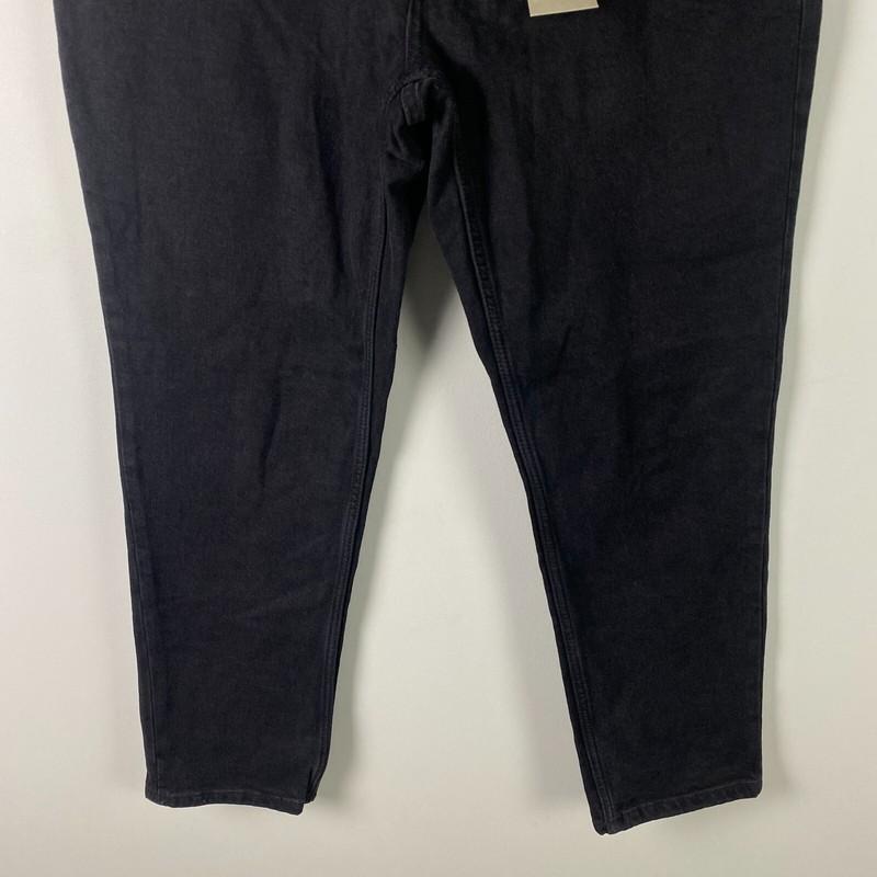 Everlane The Curvy Cheeky Straight Leg Jean Womens 31 Black High Rise Organic