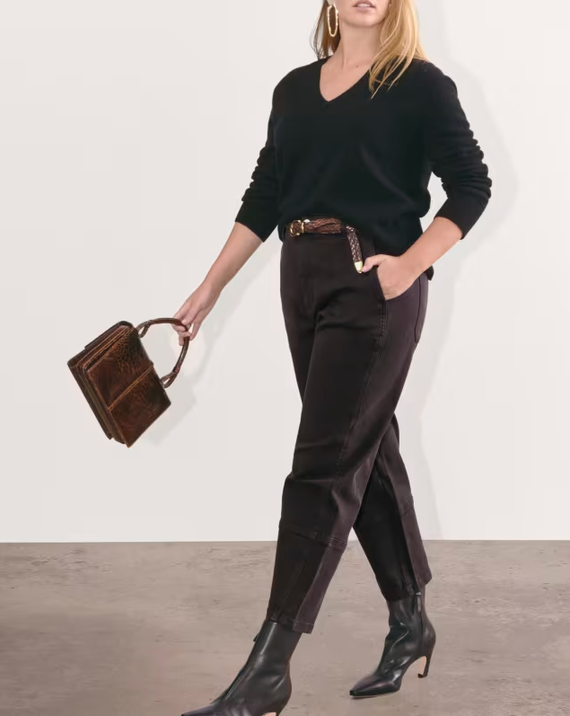 Everlane Women's The Utility Barrel Pants - Regular Length - Black