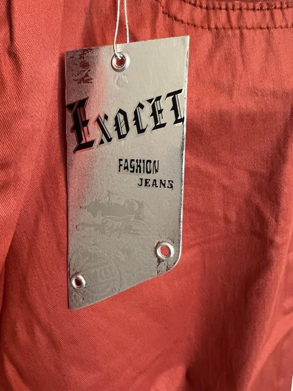 Exocet Jeans Womens Size 20- Rust Orange Denim Straight Leg
