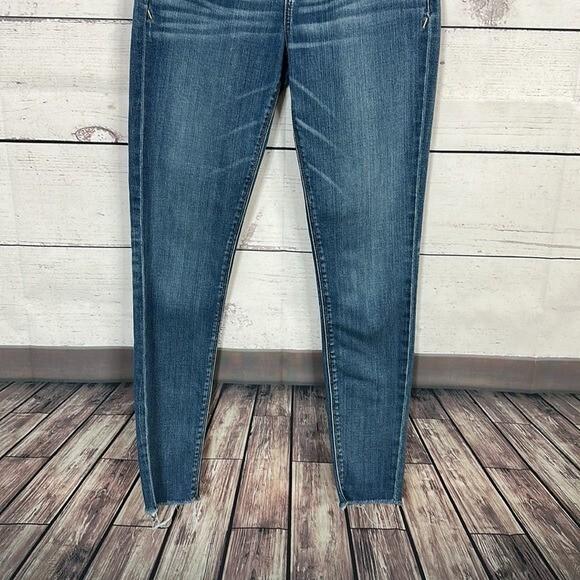 Express Jeans Womens 0 Blue Midrise Skinny Ankle Legging Stretch Casual
