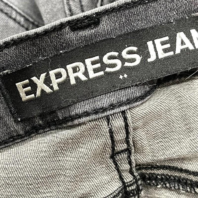 Express Legging Jeans Women Size 4 Gray Mid Rise Skinny Jegging Pants Cotton