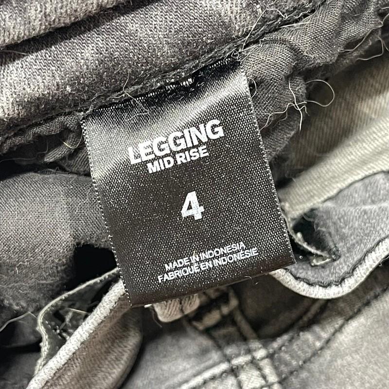Express Legging Jeans Women Size 4 Gray Mid Rise Skinny Jegging Pants Cotton