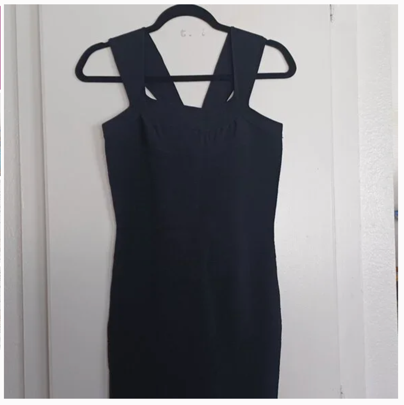 Express Little Black Dress Bandage Style Cocktail Club Party S Bodycon New Years