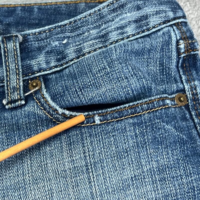 Express Stella Women’s Jeans 6L Low Rise Bootcut Medium Wash Stretch Denim Y2K
