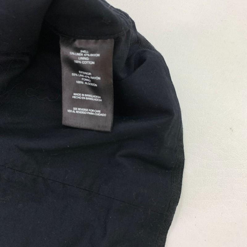 Express Women's Vest XXL Classic Fit V-Neck Button Up Linen Vest Black Size XXL