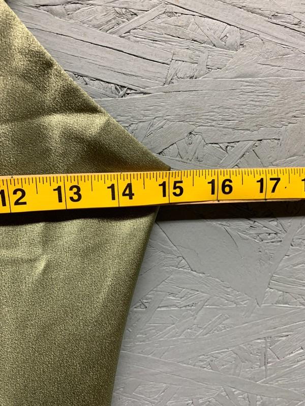 Eyelike Women’s Green Satin Slip Dress Medium Spaghetti Strap Midi V Neck