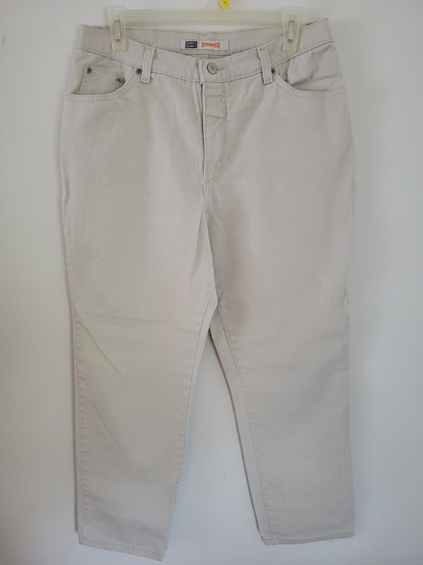 Faded Glory Stretch Women's Beige Jeans Size 14