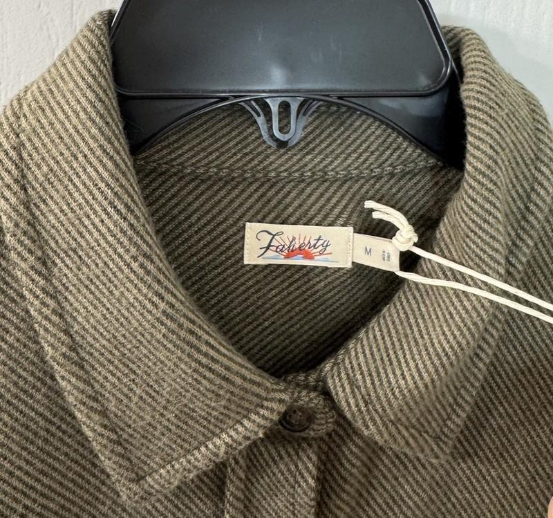 Faherty Brand Women’s Medium Legend Sweater Dress Olive Melange NWT