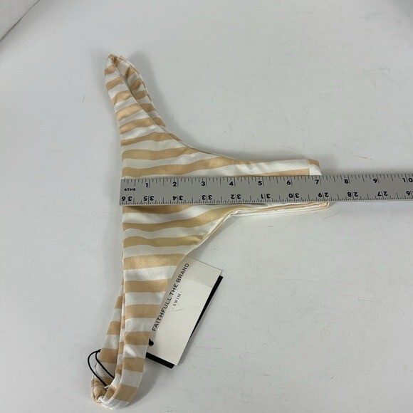 Faithfull The Brand Chrissy Bottom Zeus Stripe Nude US4 AU 8/S NWT