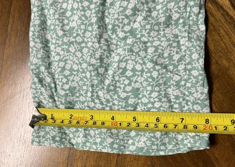 Faithfull The Brand River Seafoam Green Floral Culotte Jumpsuit Cottagecore XS 2