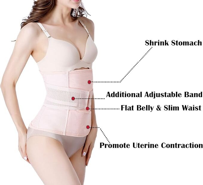 Faja Reductora Para Despues Del Parto Adelgazar La Barriga Postparto Belly Wrap