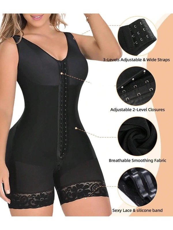 "Fajas Colombianas Body Shaper For Women – Full Body Waist Trainer With Zipper
